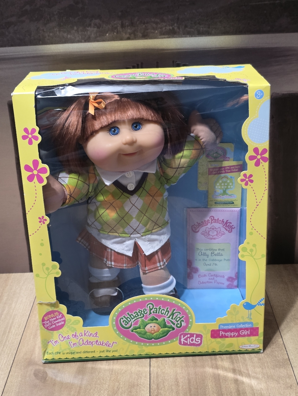 Cabbage Patch Kids Blonde Hair Blue Eyes Premiere Collection Preppy Girl Doll